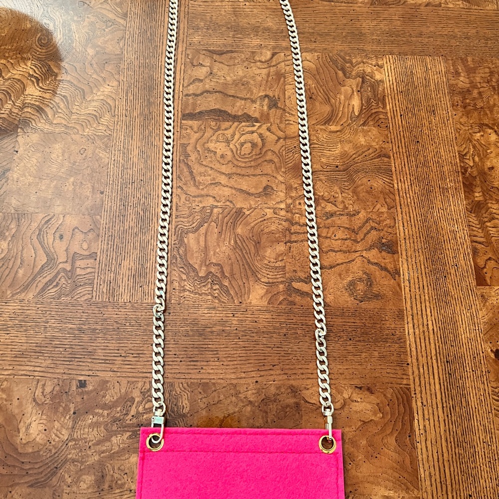 FUCHIA COLOR 47" wallet chain crossbody converter kit insert